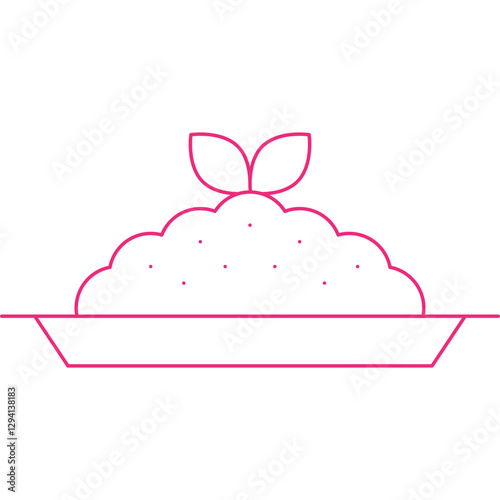 Risotto icon single vector illustration