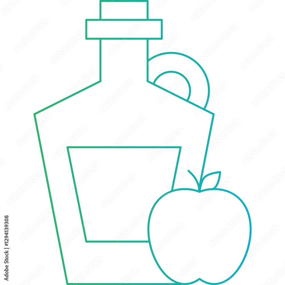 Apple Cider icon single vector illustration Apple Cider icon single vector illustration