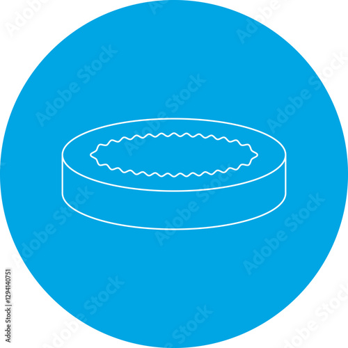 Creme Brulee icon single vector illustration