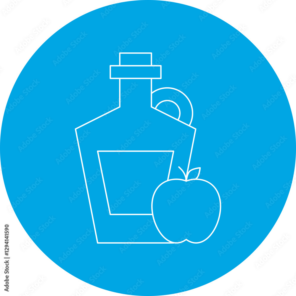 Apple Cider icon single vector illustration Apple Cider icon single vector illustration