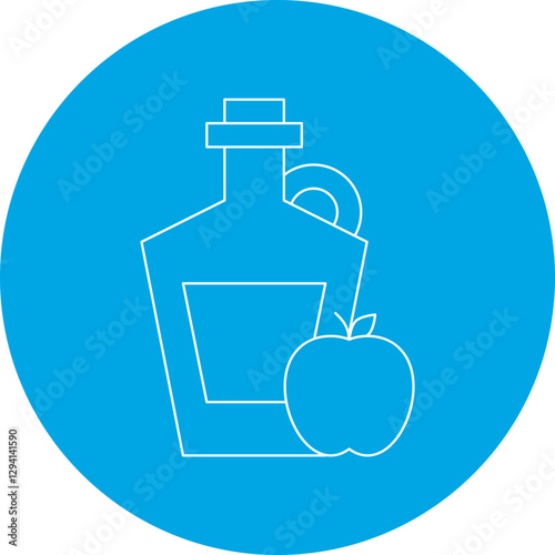 Apple Cider icon single vector illustration