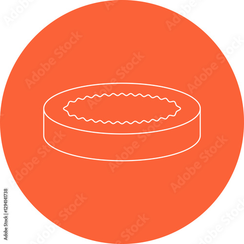 Creme Brulee icon single vector illustration