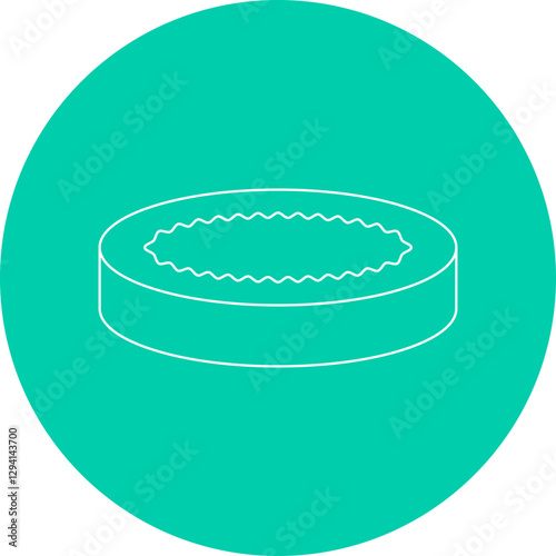 Creme Brulee icon single vector illustration