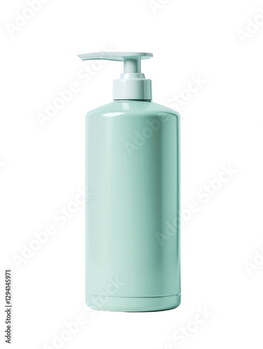 Pastel Dispenser. Mockup Of Bottle For Soap, Shampoo Or Lotion. Packaging Design. Isolated