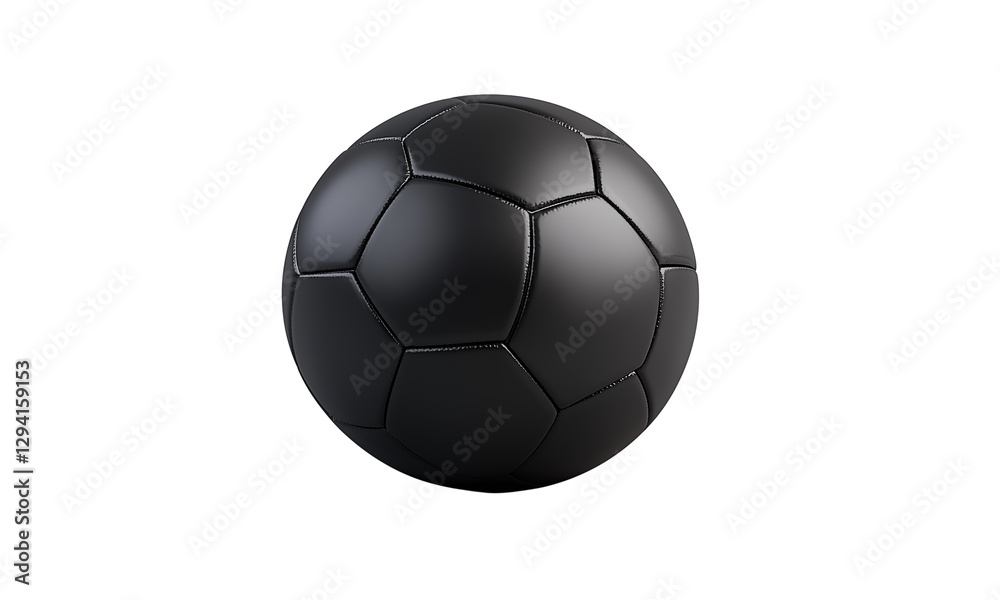 Naklejka premium black soccer ball