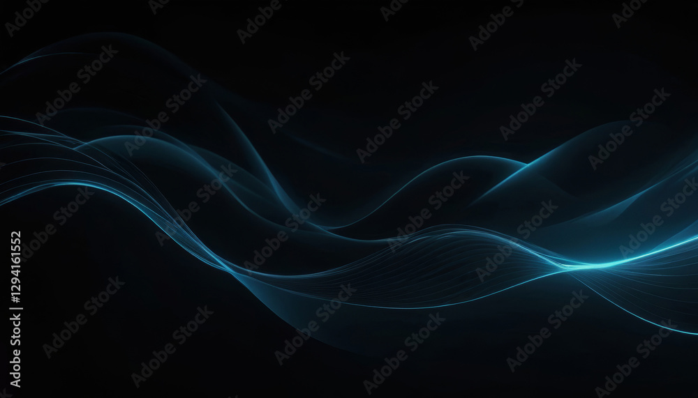 Elegant and beautiful abstract background of soft wave illustrations on a black background. Premium design for wallpaper, banner, poster. Elegant and beautiful abstract background of soft wave illustrations on a black background. Premium design for wallpaper, banner, poster.