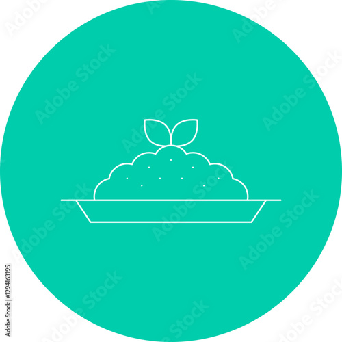Risotto icon single vector illustration