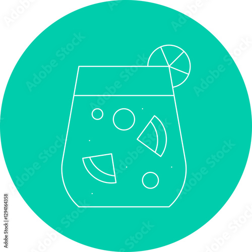 Sangria icon single vector illustration