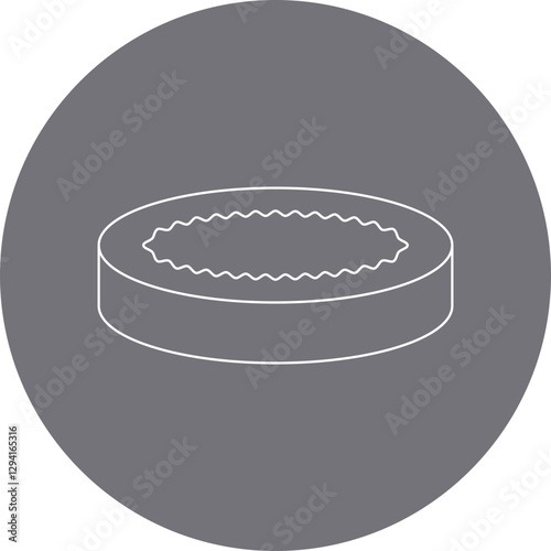 Creme Brulee icon single vector illustration