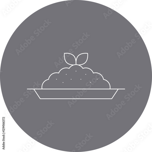 Risotto icon single vector illustration