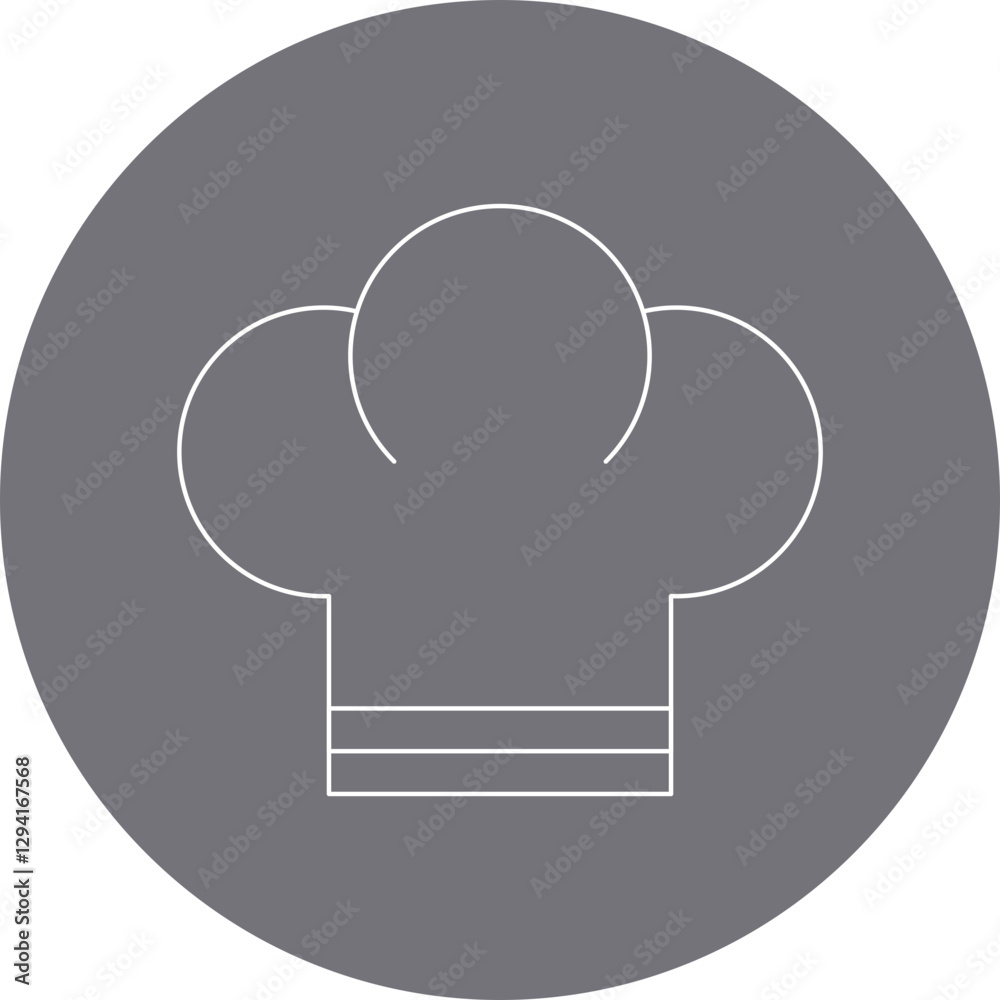 Chef Toque icon single vector illustration Chef Toque icon single vector illustration