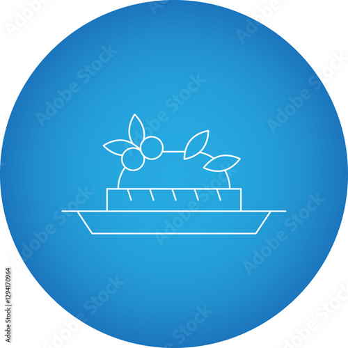 Bruschetta icon single vector illustration