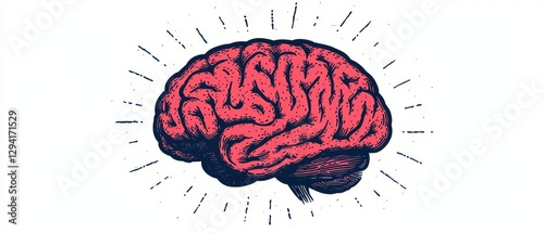 Adaptability Infographics concept. Detailed Anatomical of the Human Brain and its Neuroscientific Concepts photo