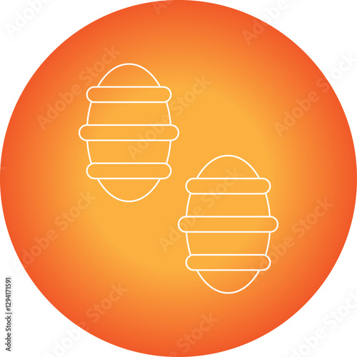 Gnocchi icon single vector illustration