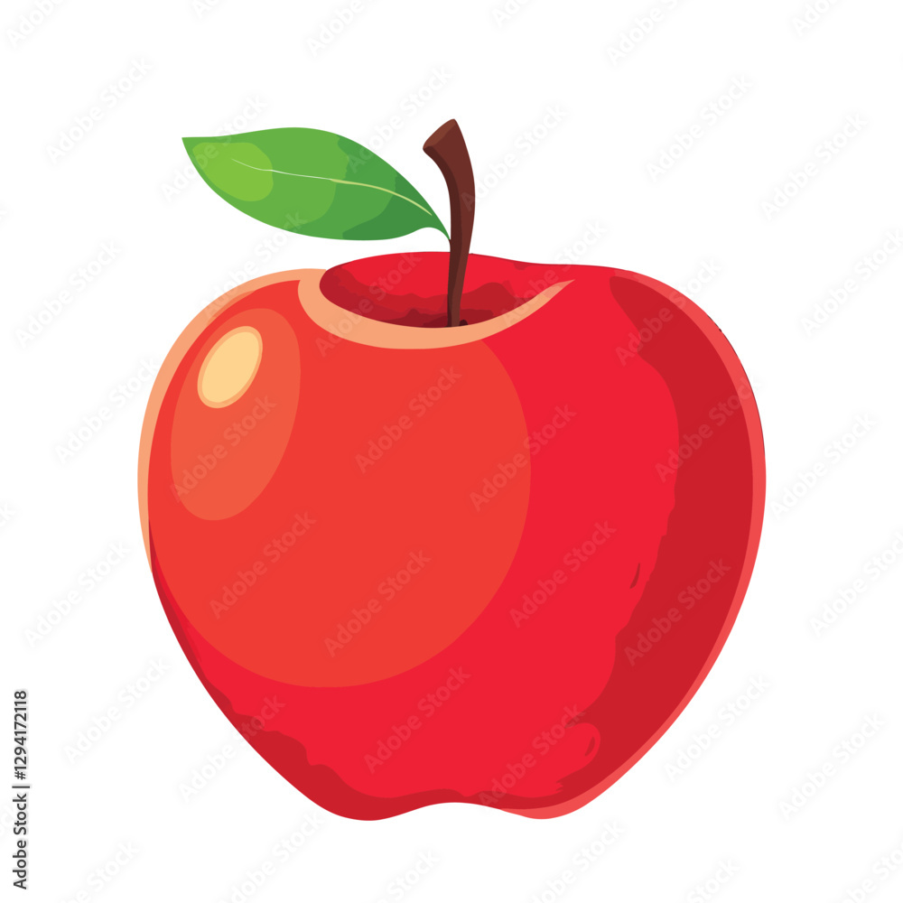 Red apple fruit vector illustrations Red apple fruit vector illustrations