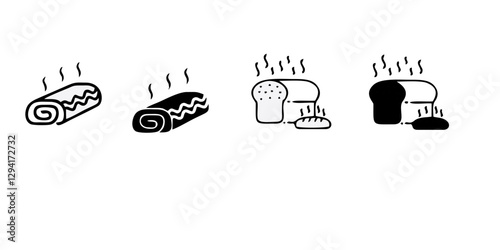 Bakery Icons Pack. Thin line icons set. Flaticon collection set. Simple vector icons
