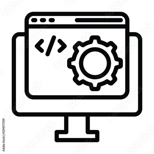 Web Development line icon , vector, pixel perfect, illustrator file 
