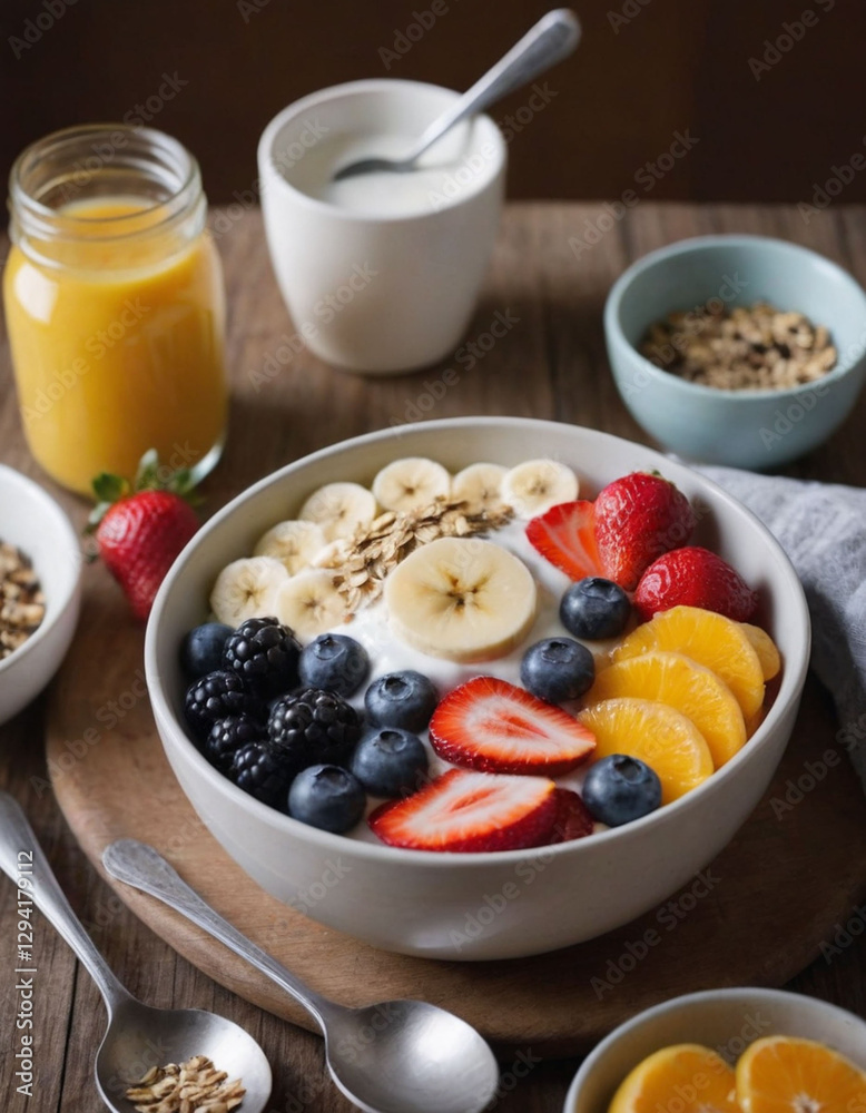 A balanced plate of colorful fruits and vegetables, symbolizing the importance of proper nutrition in maintaining health A balanced plate of colorful fruits and vegetables, symbolizing the importance of proper nutrition in maintaining health