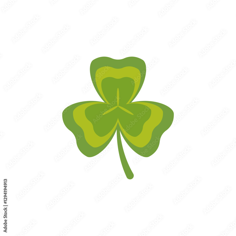 Illustration of a Four-Leaf Clover Illustration of a Four-Leaf Clover