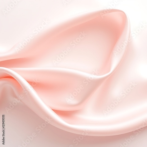 Flowing silk fabric in soft pastel tones with elegant folds