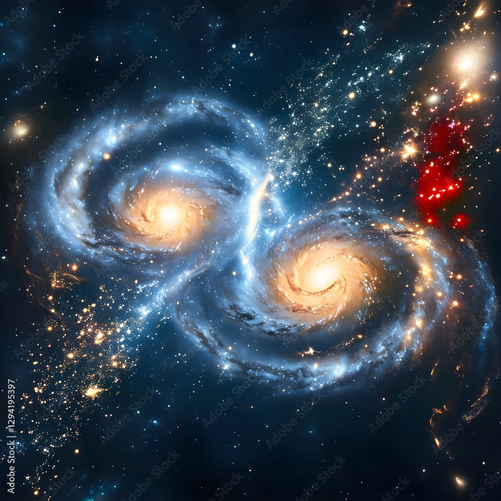 Fototapeta premium spiral galaxy in space