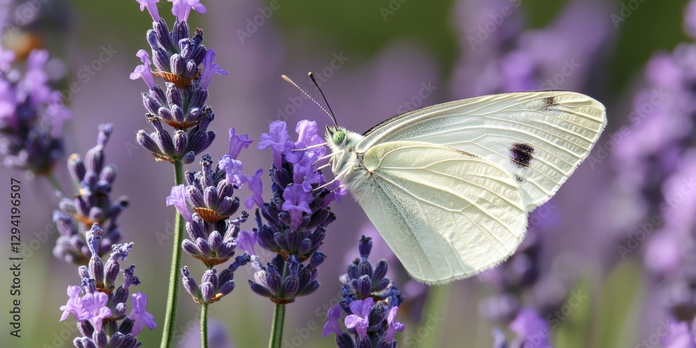 A butterfly is sitting on top of a purple flower A butterfly is sitting on top of a purple flower