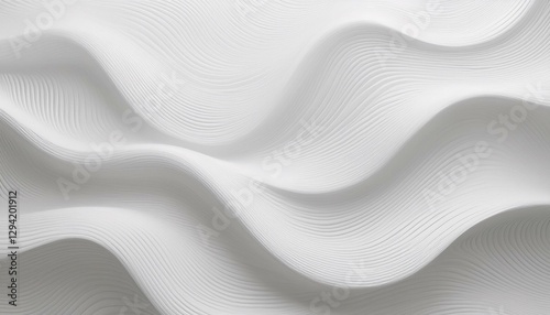 white elegant 3d texture waves curve backround