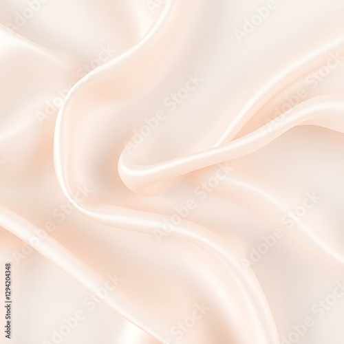 Flowing silk fabric in soft pastel tones with elegant folds