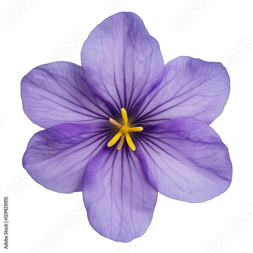 Slika na platnu Purple flower isolated on transparent background