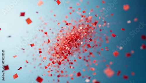 abstract background with red hearts