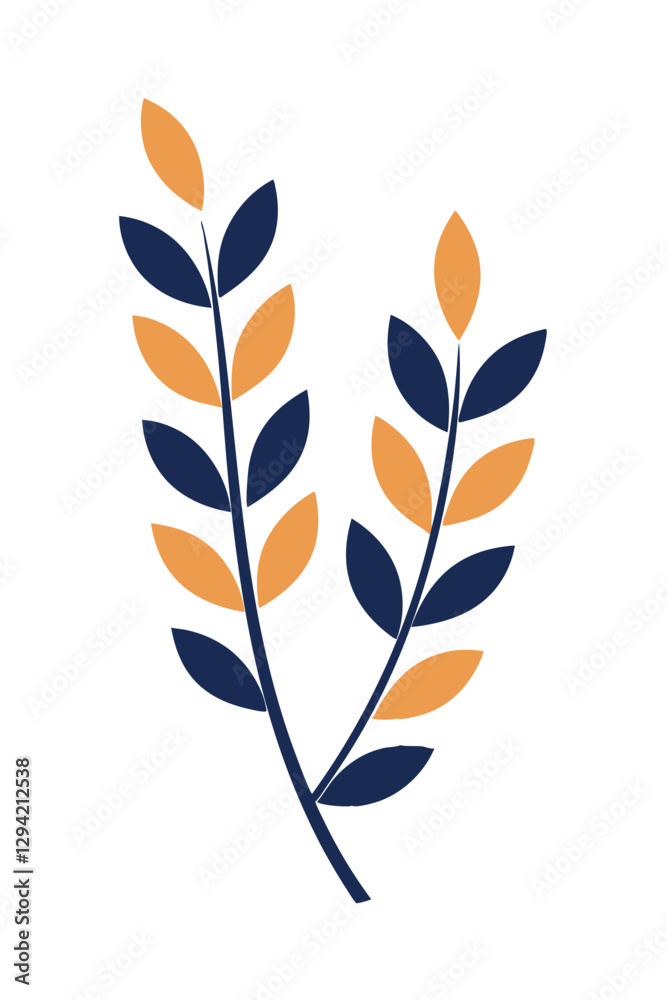 Stylized Wheat and Grain Logo Design. Stylized Wheat and Grain Logo Design.