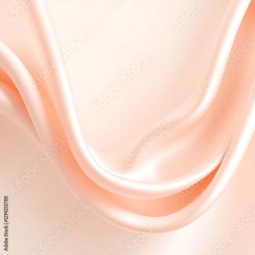 Flowing silk fabric in soft pastel tones with elegant folds