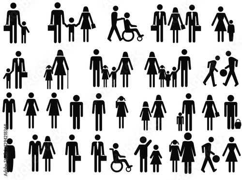 man and woman Icon Collection