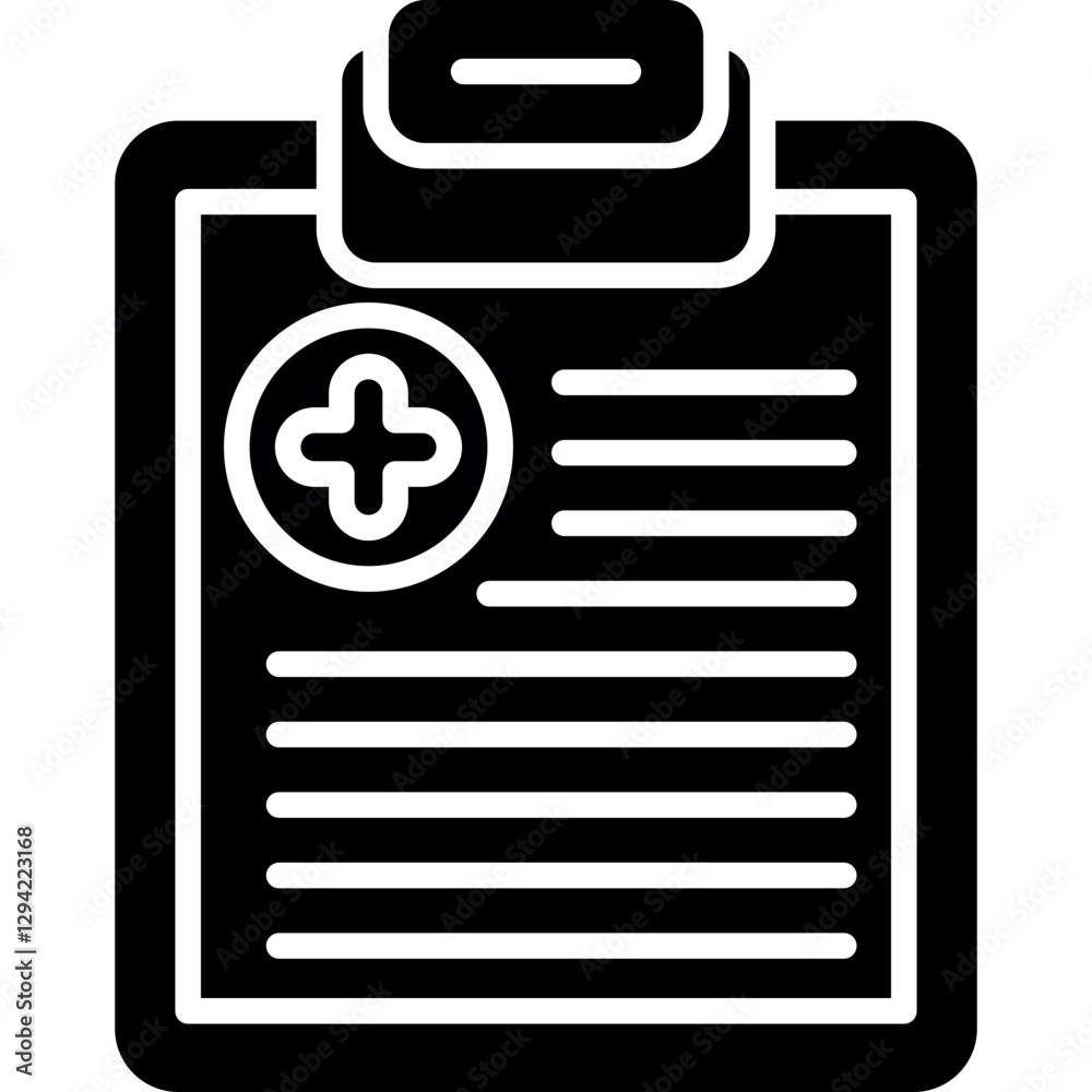 Medical Report Icon Vector Element Medical Report Icon Vector Element