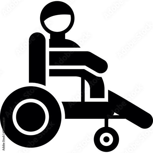 Permanent Disability Icon Vector Element