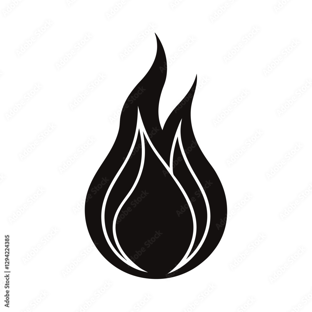 vector illustration of a fire vector illustration of a fire