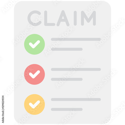 Claim Adjustment Icon Vector Element