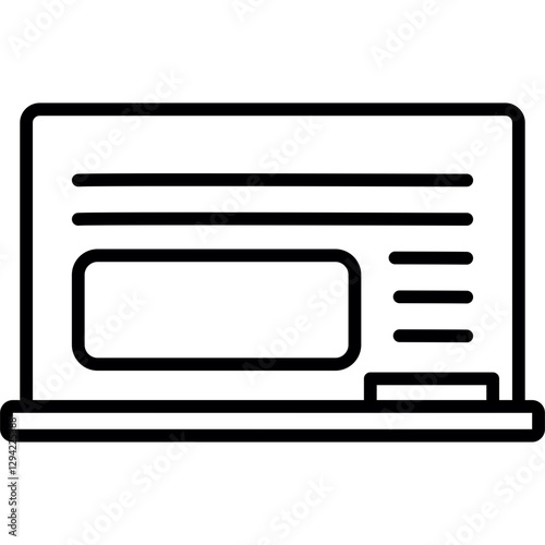 Blackboard Icon Vector Element