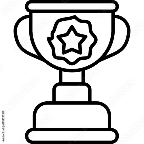 Trophy Icon Vector Element