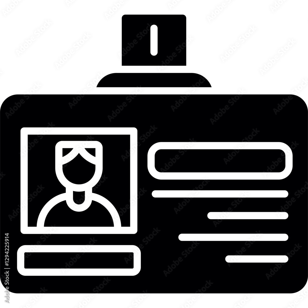 Student Card Icon Vector Element Student Card Icon Vector Element