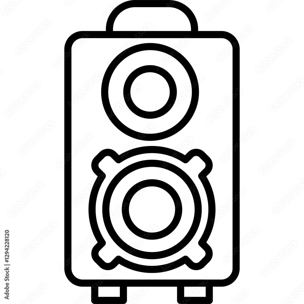 Portable Speaker Icon Vector Element
