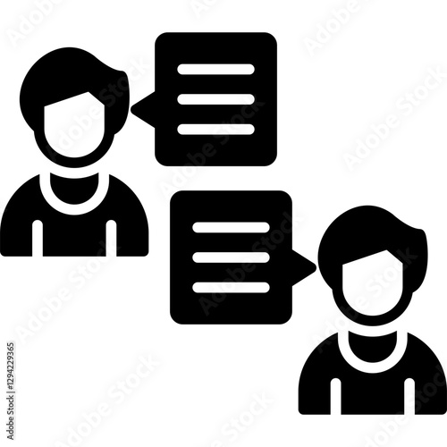 Debate Icon Vector Element