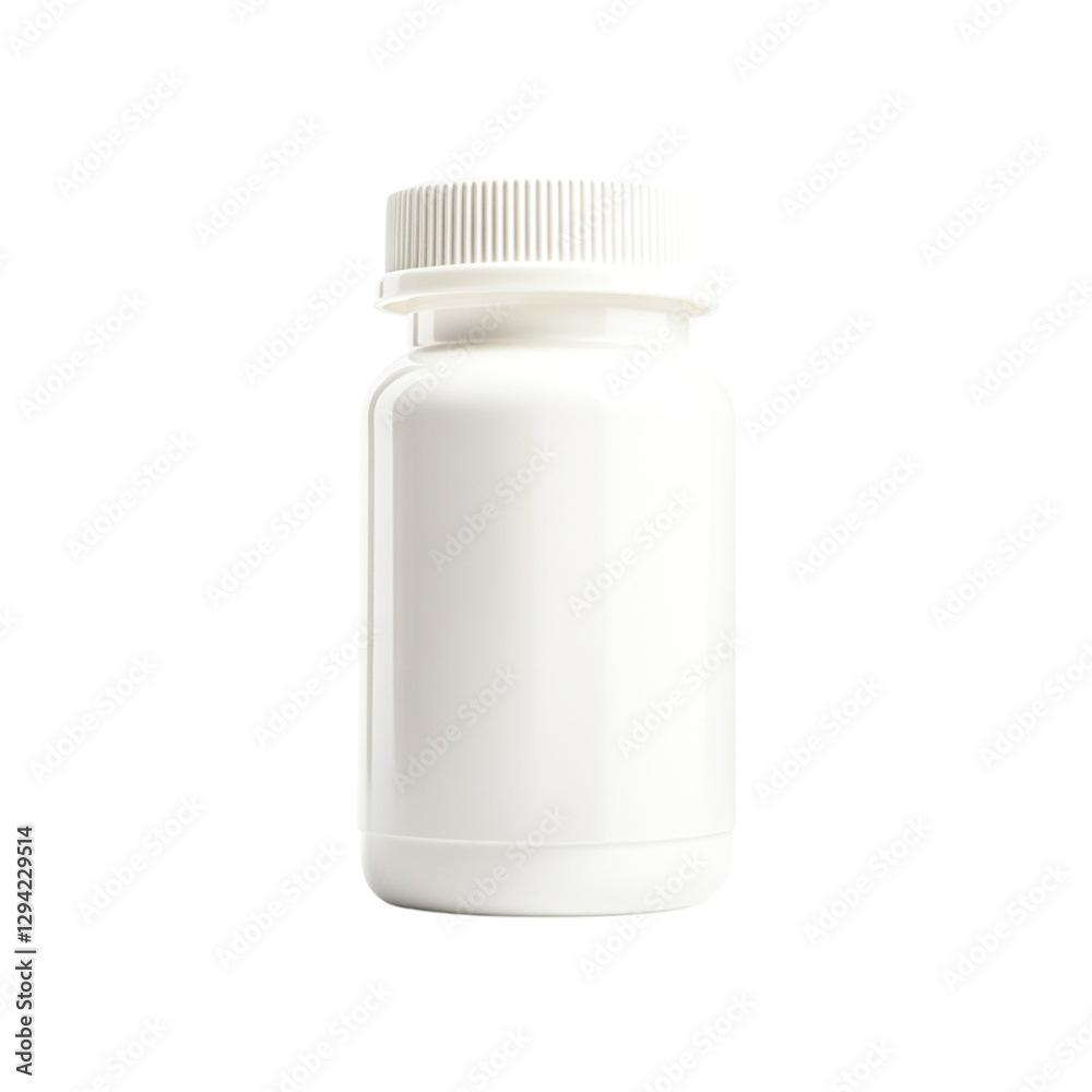 A Plain White Pill Bottle Ready for Your Brand A Plain White Pill Bottle Ready for Your Brand
