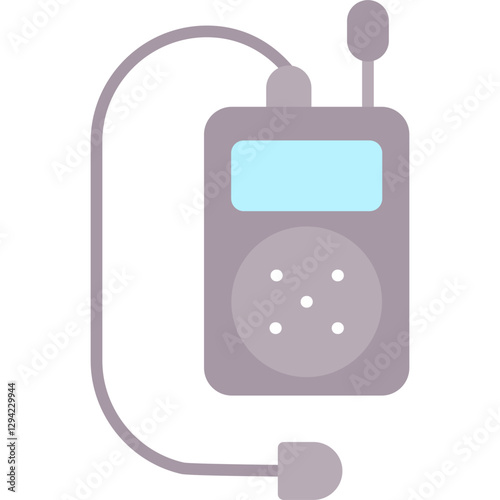 Wireless Microphone Icon Vector Element