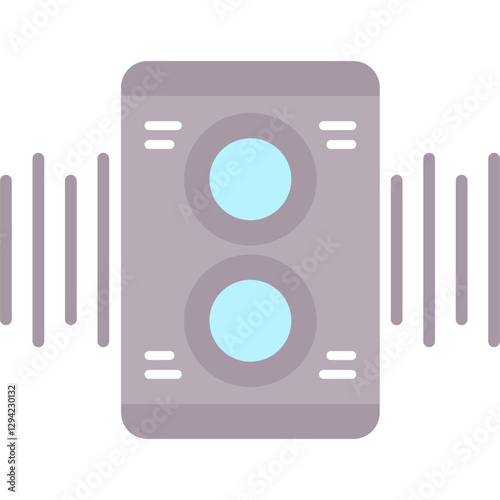 Subwoofer Icon Vector Element
