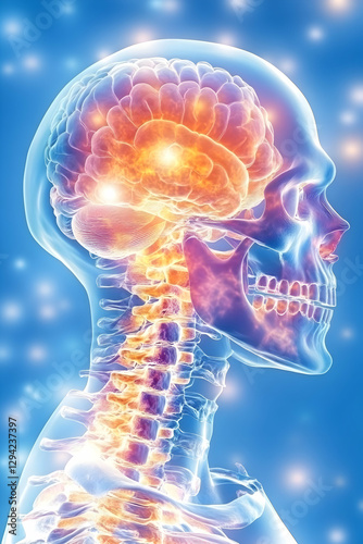 Active Human Brain and Spinal Column