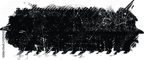 Grunge textured banner with rough edges. Halftone dots texture. Overlay grunge texture . Simply place texture over any object to create grunge effect . Banner with scratched surface for your design. 