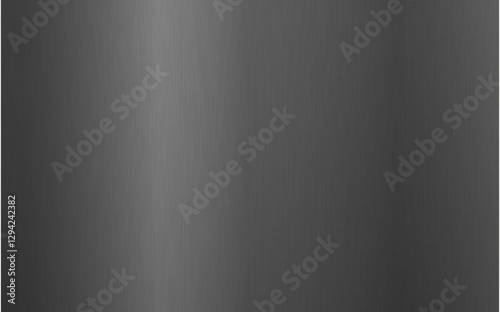 Silver metallic gradient with scratches. Titan, steel, chrome, nickel foil surface texture effect. Vector illustration