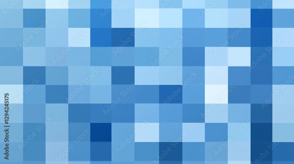 Abstract blue pixelated mosaic background. Abstract blue pixelated mosaic background.
