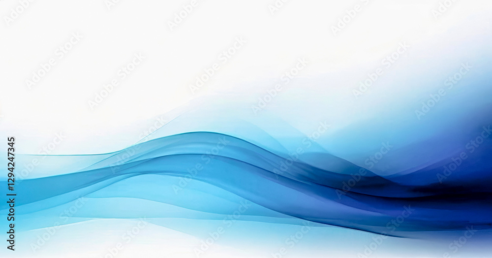 Elegant blue curves creating a calming effect. Premium banner, poster and presentation design. Elegant blue curves creating a calming effect. Premium banner, poster and presentation design.